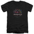 POWER RANGERS MOVIE/RANGER CIRCUITRY - S/S ADULT V-NECK 30/1 - BLACK