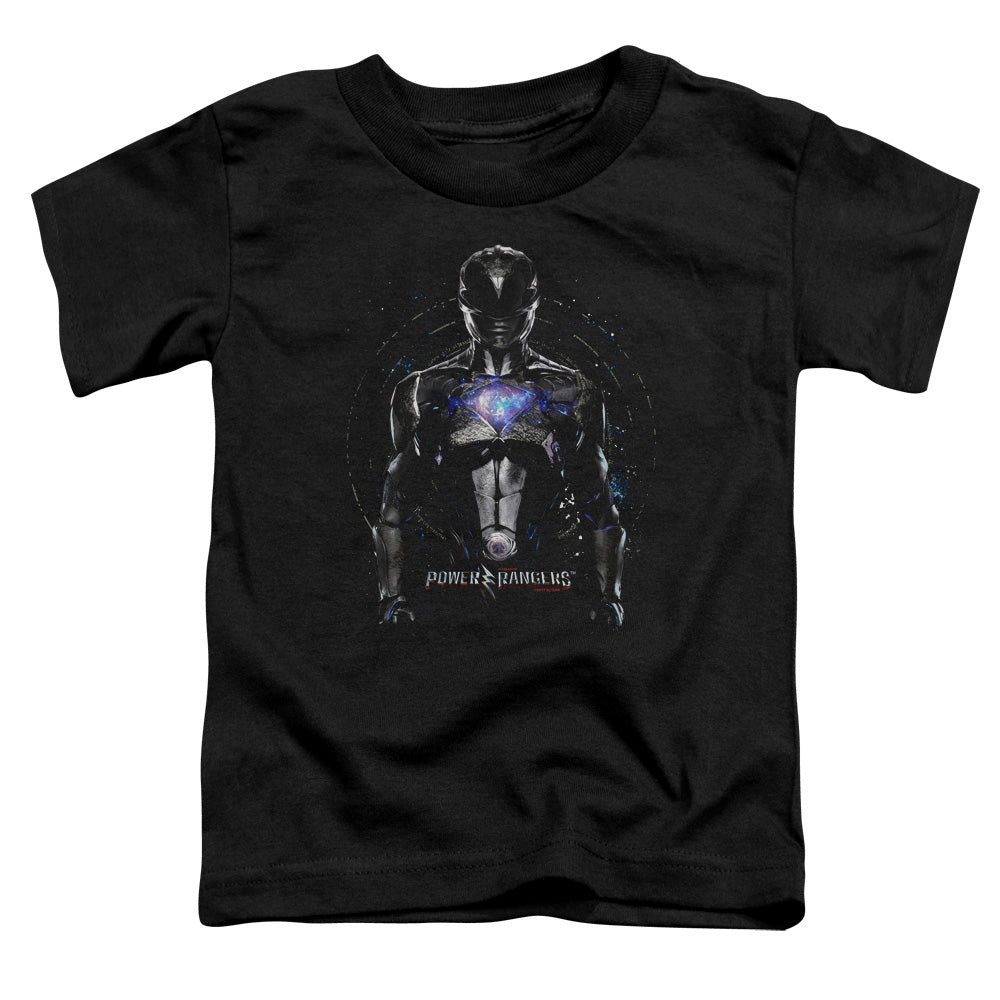 POWER RANGERS MOVIE/BLACK RANGER - S/S TODDLER TEE - BLACK