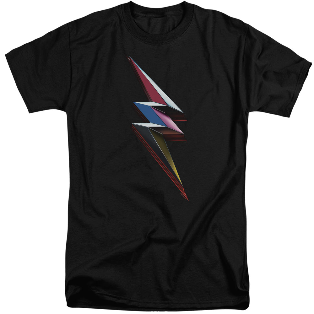 POWER RANGERS MOVIE/MOVIE BOLT - S/S ADULT TALL 18/1 - BLACK