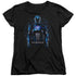 POWER RANGERS MOVIE/BLUE RANGER - S/S WOMENS TEE - BLACK