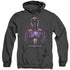 POWER RANGERS MOVIE/PINK RANGER - ADULT HEATHER HOODIE - BLACK