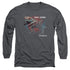 POWER RANGERS MOVIE/RED ZORD -  L/S ADULT 18/1  - CHARCOAL