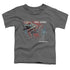 POWER RANGERS MOVIE/RED ZORD - S/S TODDLER TEE - CHARCOAL