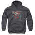 POWER RANGERS MOVIE/RED ZORD - YOUTH PULLOVER HOODIE - CHARCOAL