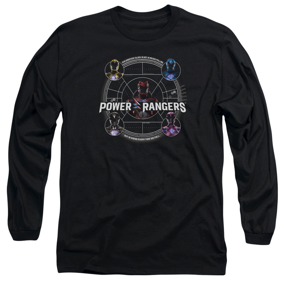 POWER RANGERS MOVIE/GREATEST GLORY -  L/S ADULT 18/1  - BLACK