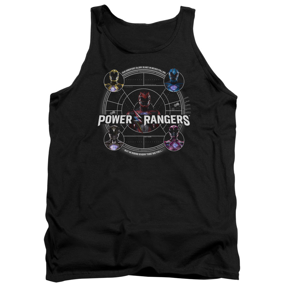 POWER RANGERS MOVIE/GREATEST GLORY - ADULT TANK - BLACK