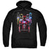 POWER RANGERS MOVIE/TEAM OF RANGERS MOVIE - ADULT PULLOVER HOODIE - BLACK