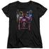 POWER RANGERS MOVIE/TEAM OF RANGERS MOVIE - S/S WOMENS TEE - BLACK