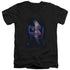 POWER RANGERS MOVIE/BILLY BOLT - S/S ADULT V-NECK 30/1 - BLACK