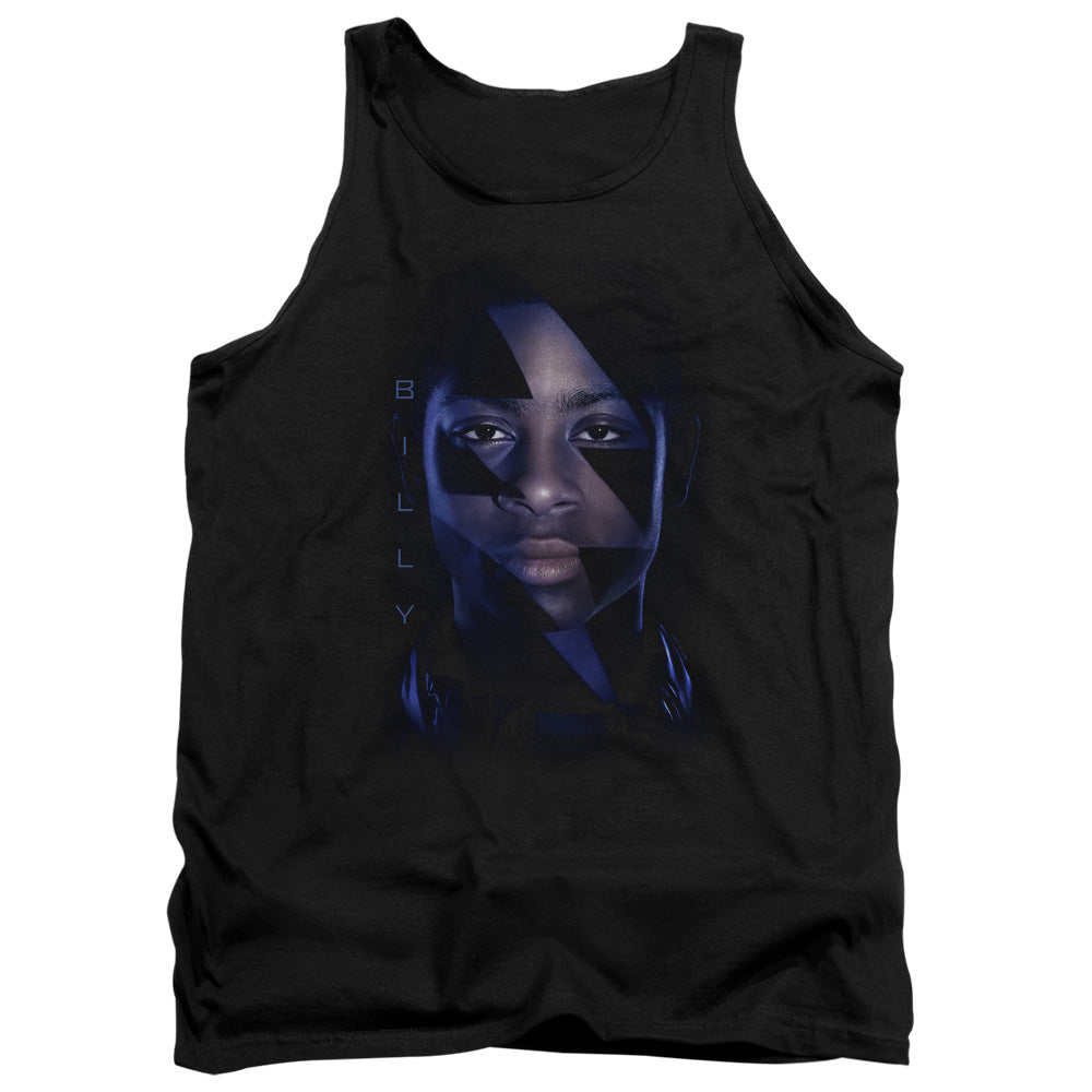 POWER RANGERS MOVIE/BILLY BOLT - ADULT TANK - BLACK