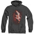POWER RANGERS MOVIE/JASON BOLT - ADULT HEATHER HOODIE - BLACK