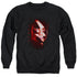 POWER RANGERS MOVIE/JASON BOLT - ADULT CREWNECK SWEATSHIRT - BLACK