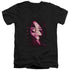 POWER RANGERS MOVIE/KIMBERLY BOLT - S/S ADULT V-NECK 30/1 - BLACK