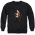POWER RANGERS MOVIE/ZACK BOLT - ADULT CREWNECK SWEATSHIRT - BLACK