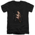 POWER RANGERS MOVIE/ZACK BOLT - S/S ADULT V-NECK 30/1 - BLACK