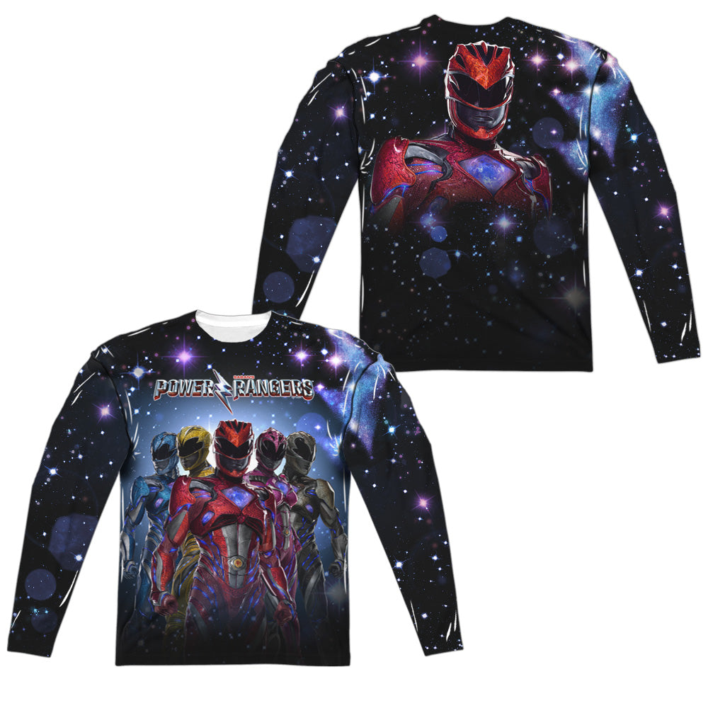 POWER RANGERS MOVIE/POWER SURGE (FRONT/BACK PRINT) - L/S ADULT POLY CREW  - MULTI