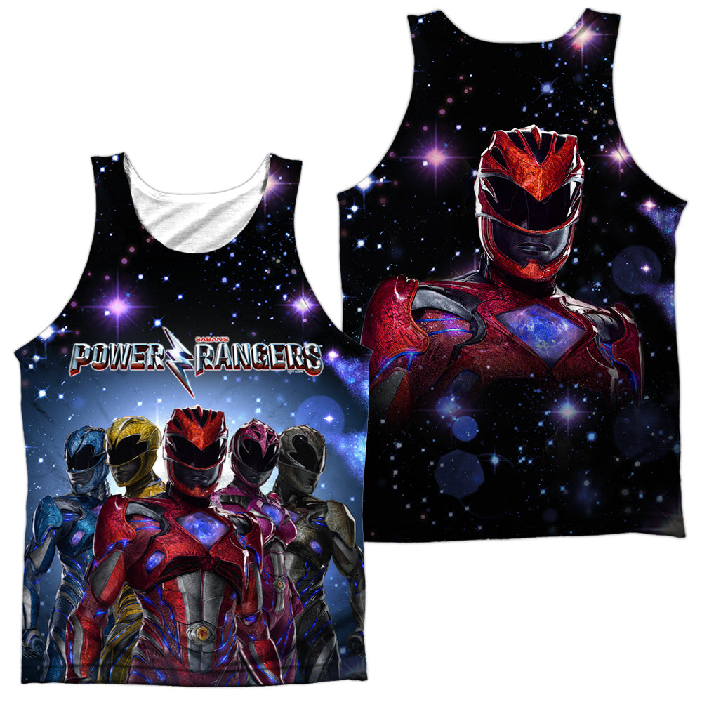 POWER RANGERS MOVIE/POWER SURGE (FRONT/BACK PRINT) - ADULT POLY TANK TOP - MULTI