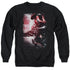 POWER RANGERS MOVIE/RED ZORD POSTER - ADULT CREWNECK SWEATSHIRT - BLACK