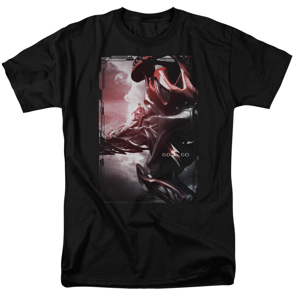 POWER RANGERS MOVIE/RED ZORD POSTER - S/S ADULT 18/1 - BLACK