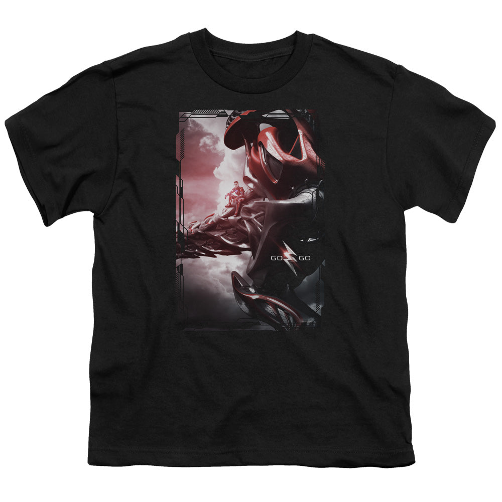 POWER RANGERS MOVIE/RED ZORD POSTER - S/S YOUTH 18/1 - BLACK