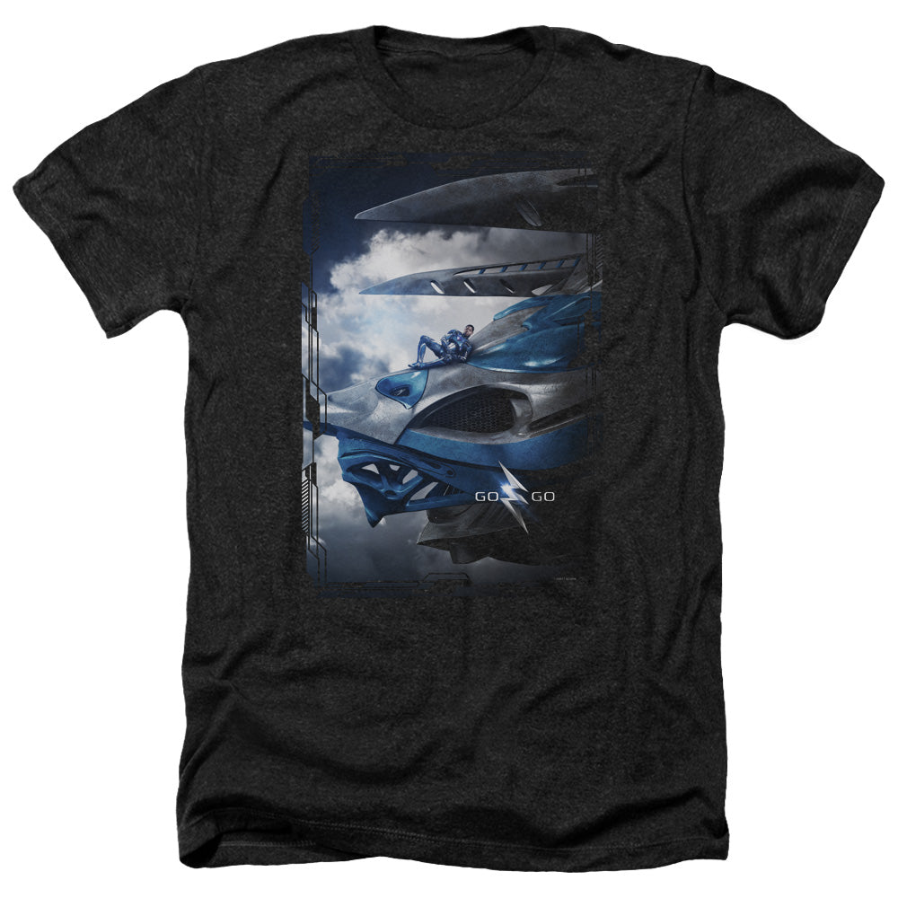 POWER RANGERS MOVIE/BLUE ZORD POSTER - ADULT HEATHER - BLACK