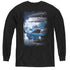 POWER RANGERS MOVIE/BLUE ZORD POSTER - YOUTH LONG SLEEVE TEE - BLACK