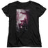 POWER RANGERS MOVIE/PINK ZORD POSTER - S/S WOMENS TEE - BLACK