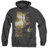 POWER RANGERS MOVIE/YELLOW ZORD POSTER - ADULT HEATHER HOODIE - BLACK