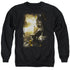 POWER RANGERS MOVIE/YELLOW ZORD POSTER - ADULT CREWNECK SWEATSHIRT - BLACK