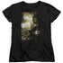 POWER RANGERS MOVIE/YELLOW ZORD POSTER - S/S WOMENS TEE - BLACK