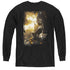 POWER RANGERS MOVIE/YELLOW ZORD POSTER - YOUTH LONG SLEEVE TEE - BLACK