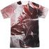 POWER RANGERS MOVIE/RED ZORD POSTER (FRONT/BACK PRINT) - S/S ADULT POLY CREW - MULTI