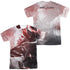 POWER RANGERS MOVIE/RED ZORD POSTER (FRONT/BACK PRINT) - S/S ADULT POLY CREW - MULTI