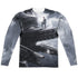 POWER RANGERS MOVIE/BLACK ZORD POSTER (FRONT/BACK PRINT) - L/S ADULT POLY CREW  - MULTI