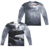 POWER RANGERS MOVIE/BLACK ZORD POSTER (FRONT/BACK PRINT) - L/S ADULT POLY CREW  - MULTI