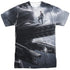 POWER RANGERS MOVIE/BLACK ZORD POSTER (FRONT/BACK PRINT) - S/S ADULT POLY CREW - MULTI
