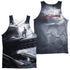 POWER RANGERS MOVIE/BLACK ZORD POSTER (FRONT/BACK PRINT) - ADULT POLY TANK TOP - MULTI
