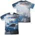 POWER RANGERS MOVIE/BLUE ZORD POSTER (FRONT/BACK PRINT) - S/S ADULT POLY CREW - MULTI