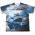 POWER RANGERS MOVIE/BLUE ZORD POSTER (FRONT/BACK PRINT) - S/S YOUTH POLY CREW - MULTI