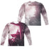POWER RANGERS MOVIE/PINK ZORD POSTER (FRONT/BACK PRINT) - L/S ADULT POLY CREW  - MULTI