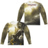 POWER RANGERS MOVIE/YELLOW ZORD POSTER (FRONT/BACK PRINT) - L/S ADULT POLY CREW  - MULTI