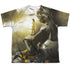 POWER RANGERS MOVIE/YELLOW ZORD POSTER (FRONT/BACK PRINT) - S/S YOUTH POLY CREW - MULTI