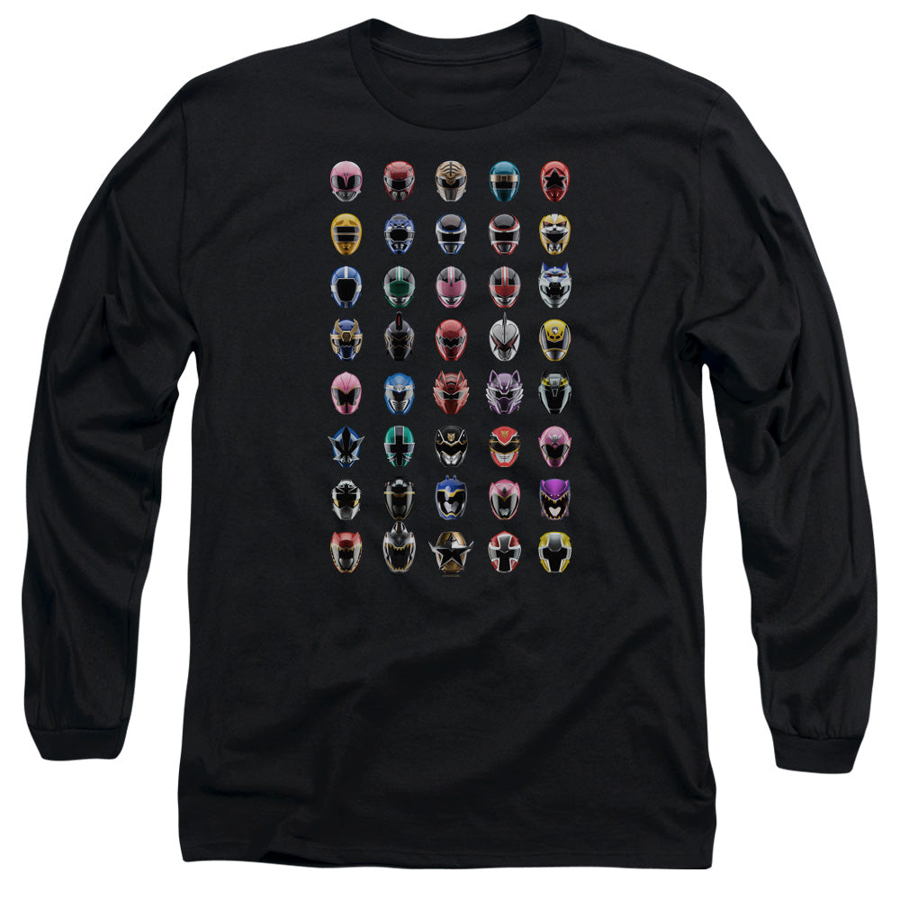 POWER RANGERS/VISUAL TIMELINE - L/S ADULT 18/1 - BLACK