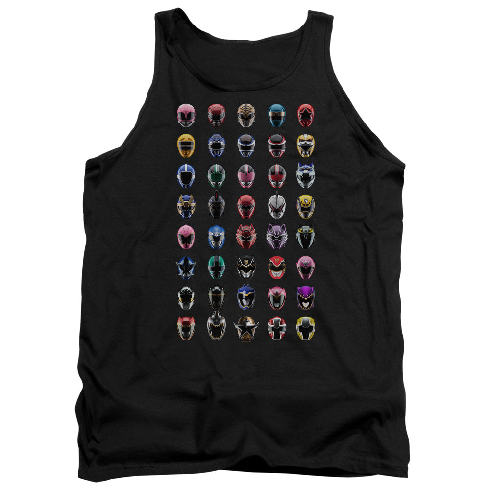 POWER RANGERS/VISUAL TIMELINE - ADULT TANK - BLACK