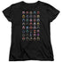 POWER RANGERS/VISUAL TIMELINE - S/S WOMENS TEE - BLACK