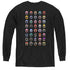 POWER RANGERS/VISUAL TIMELINE - YOUTH LONG SLEEVE TEE - BLACK