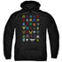 POWER RANGERS/VILLIANS - ADULT PULLOVER HOODIE - BLACK