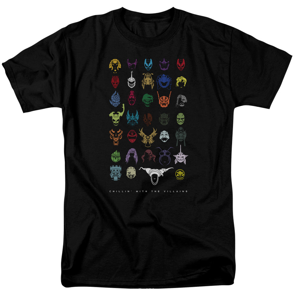 POWER RANGERS/VILLIANS - S/S ADULT 18/1 - BLACK
