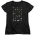 POWER RANGERS/VILLIANS - S/S WOMENS TEE - BLACK