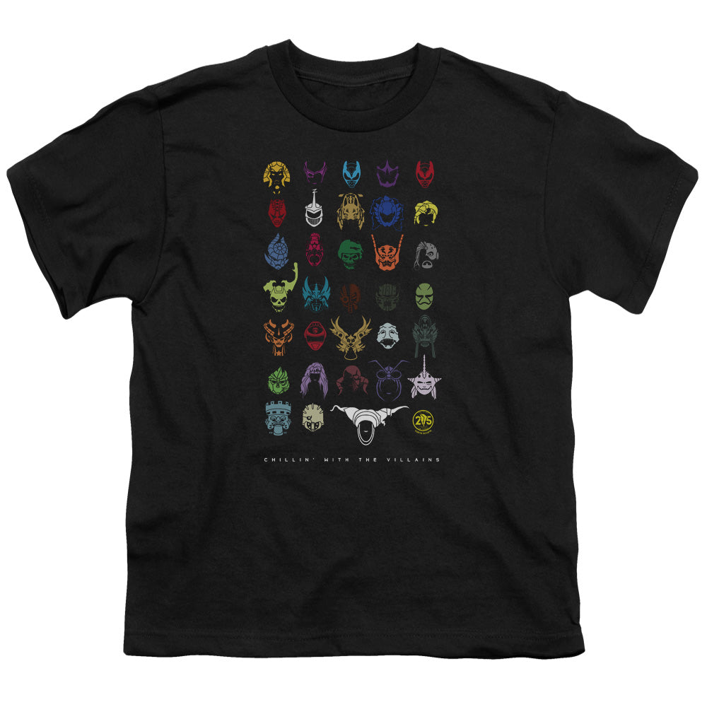 POWER RANGERS/VILLIANS - S/S YOUTH 18/1 - BLACK
